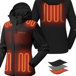 Venustas Women's Heated Jacket SMALL W2168 w/ Battery Pack 5 Heating Zones NEW